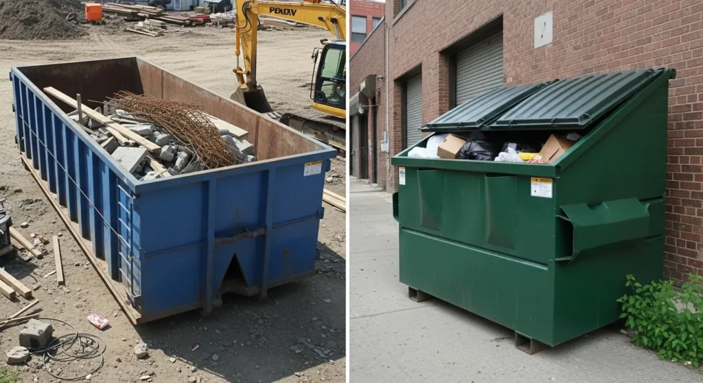 Roll-Off Dumpsters vs Front-Load Dumpsters